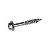 TE hex head screw with knurled flange
