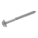 Hex head wood screw with UNI 705 rounded collar