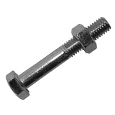TE hexagonal head screw bolt with hexagonal nut UNI 5727 - DIN 601